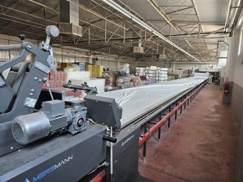 Bullmer D 8001 S marka kumaş Cutter ( Kesim ) Makinası ve Mersmann Marka Serim Makinası