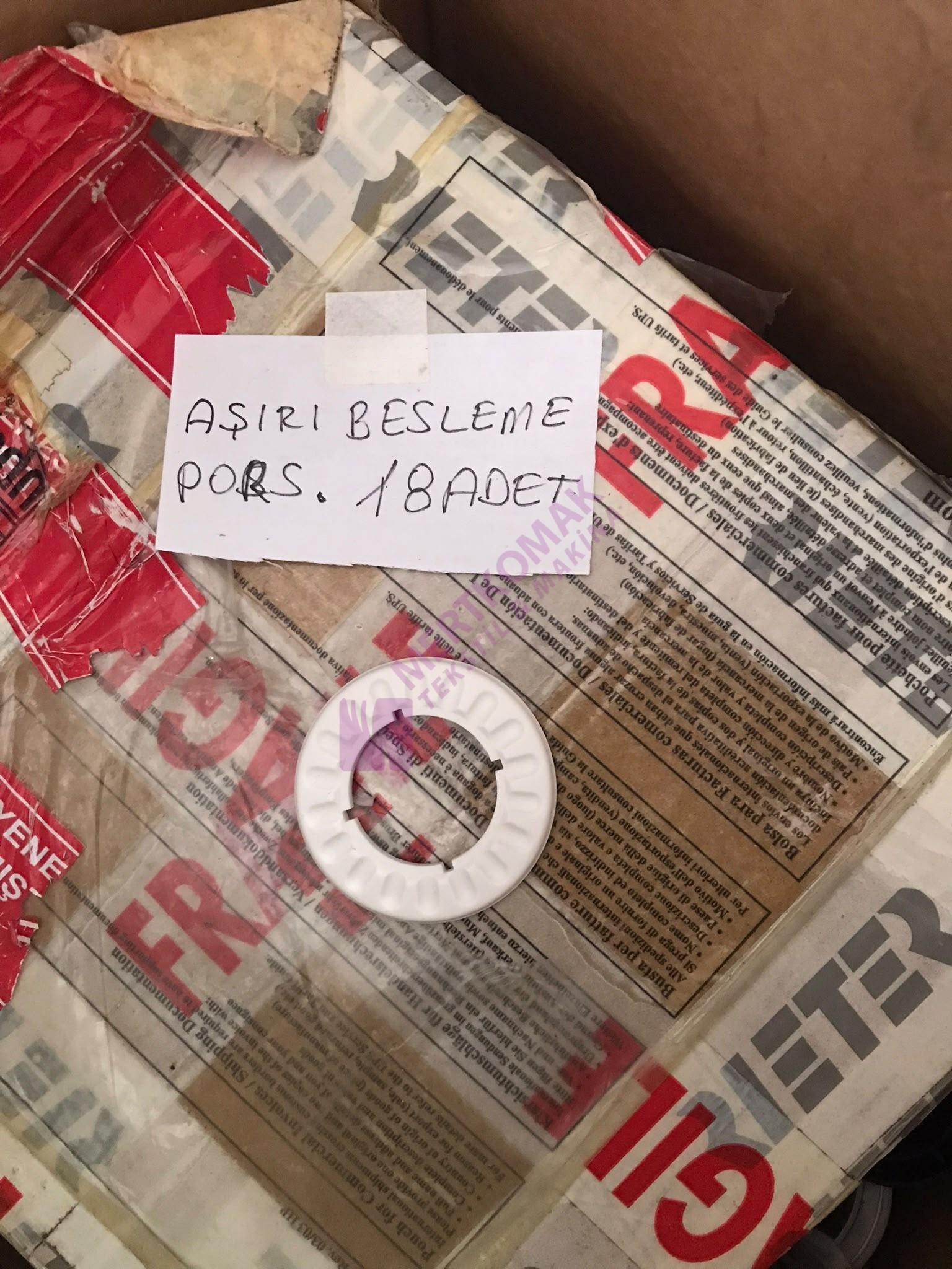 Aşırı besleme porselen