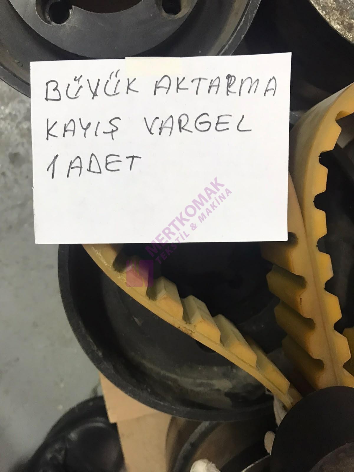 Büyük aktarma kayışı vargel